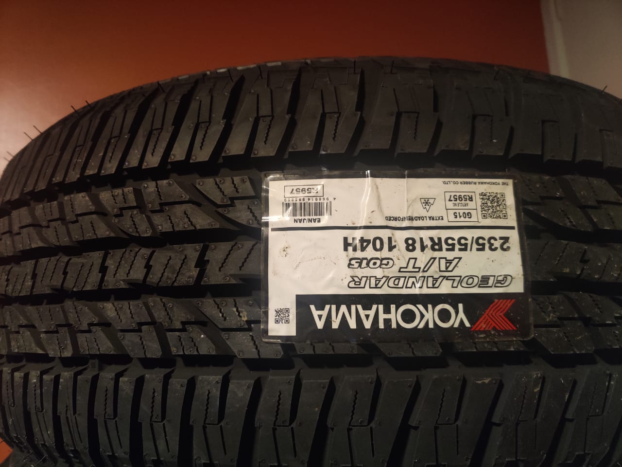 YOKOHAMA AT G015 235/55/R18